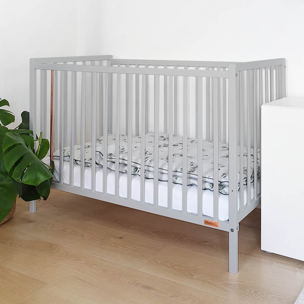 Łóżeczko STARDUST COT 120x60 szare